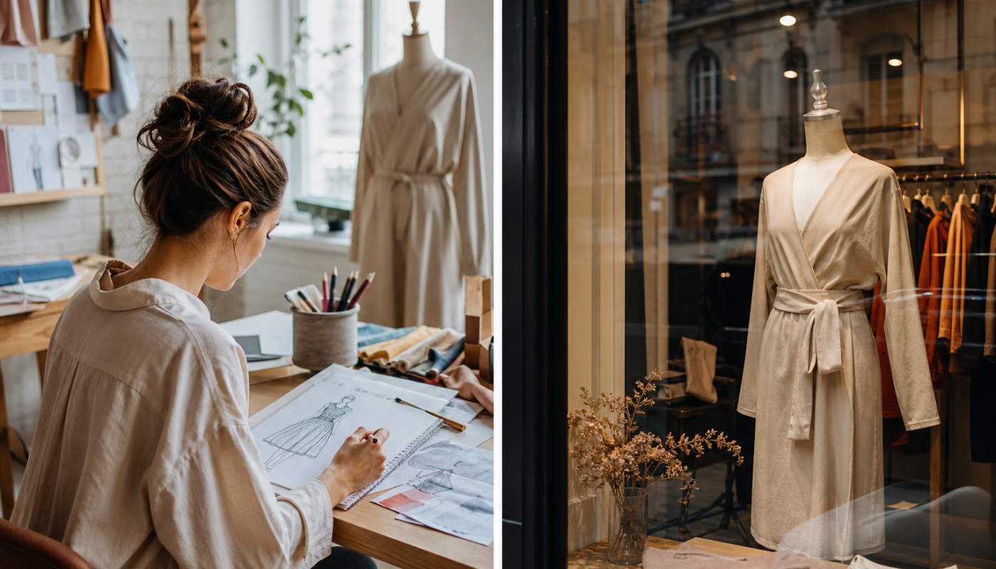 La vie d’un produit : du croquis en entreprise à la vitrine de la boutique